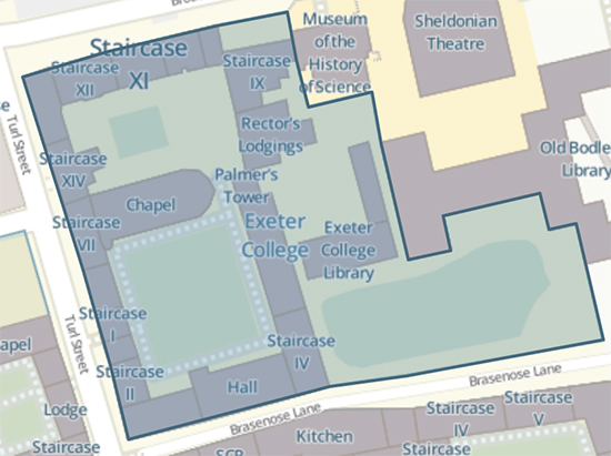 Exeter College Oxford Map Exeter College Virtual Tour | University Of Oxford