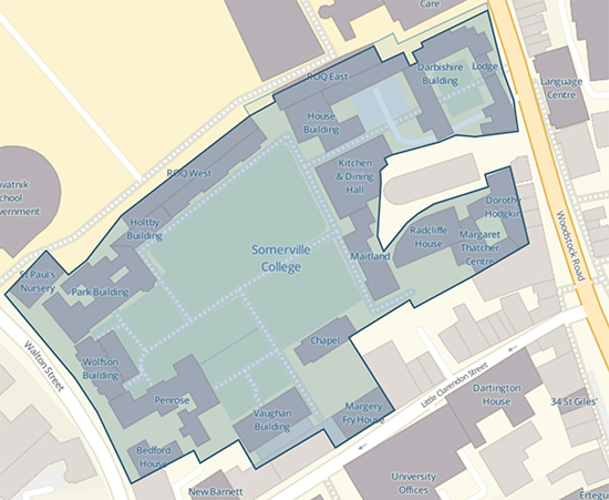 Map Of Oxford Colleges Somerville College Virtual Tour | University Of Oxford