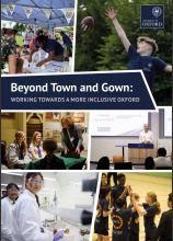 Cover of a new report released by Oxford University titled Beyond Town and Gown: Working Towards a More Inclusive Oxford