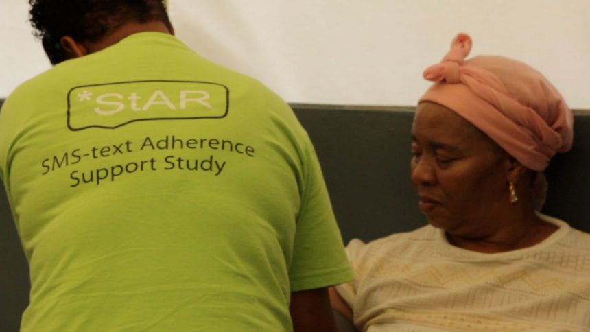 The StAR team in action, supporting hypertension treatment at a clinic in the Western Cape