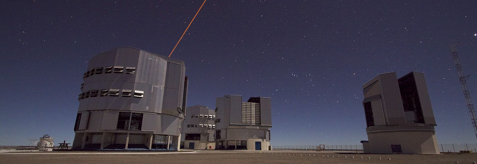 The Very Large Telescope in Chile at night