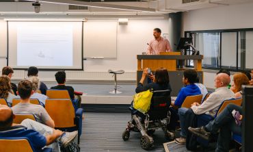 Photo of visitors at a department taster lecture