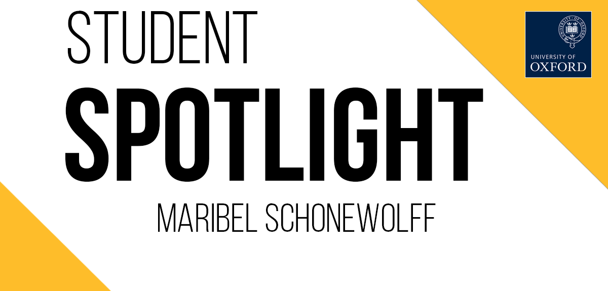 Student spotlight Maribel Schonewolff banner