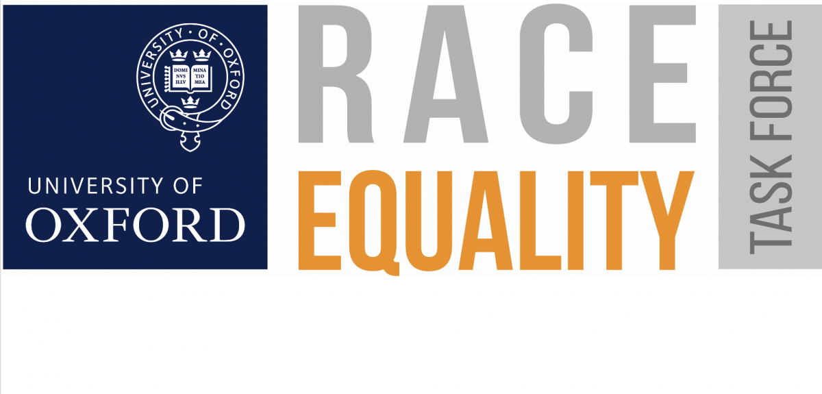 Race equality task force banner. Credits: University of Oxford