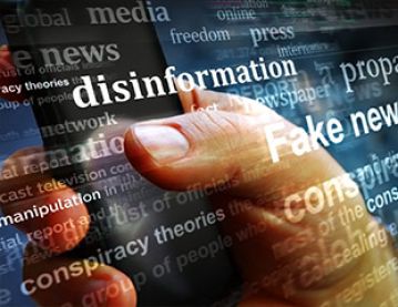illustration about disinformation