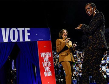 Kamala Harris and Michelle Obama