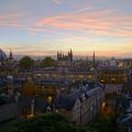 Oxford skyline at dusk