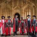 Image of 2024 honorands standing together in the Divinity School
