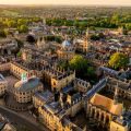 Aerial view of the Radcliffe Camera and All Souls College in Oxford