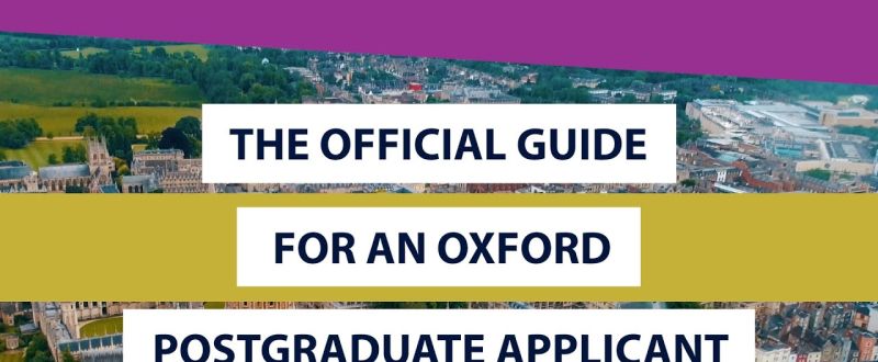 Oxford graduate study official guide - How to apply