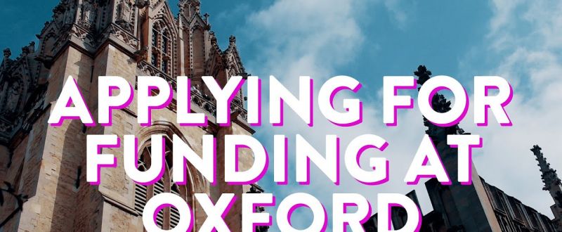 university of oxford phd funding